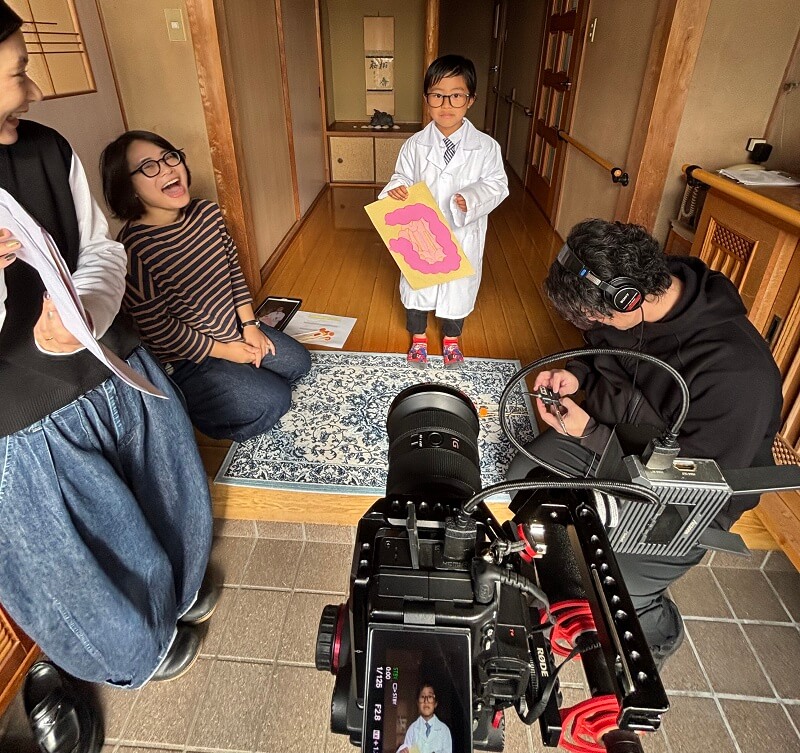 撮影現場の写真