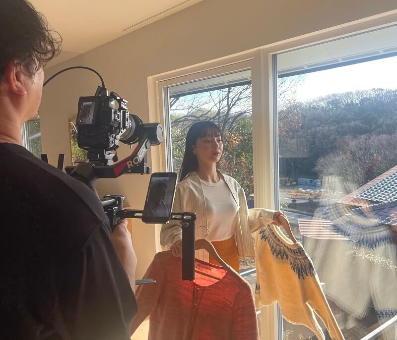 撮影現場の写真
