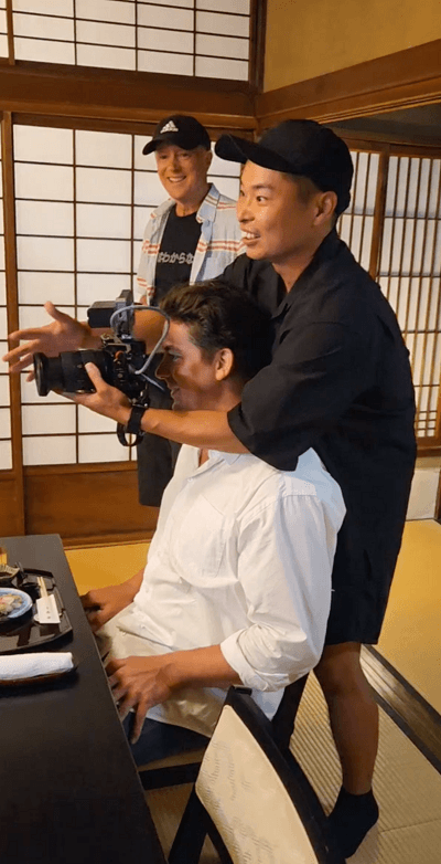 多言語観光PR動画の撮影現場1