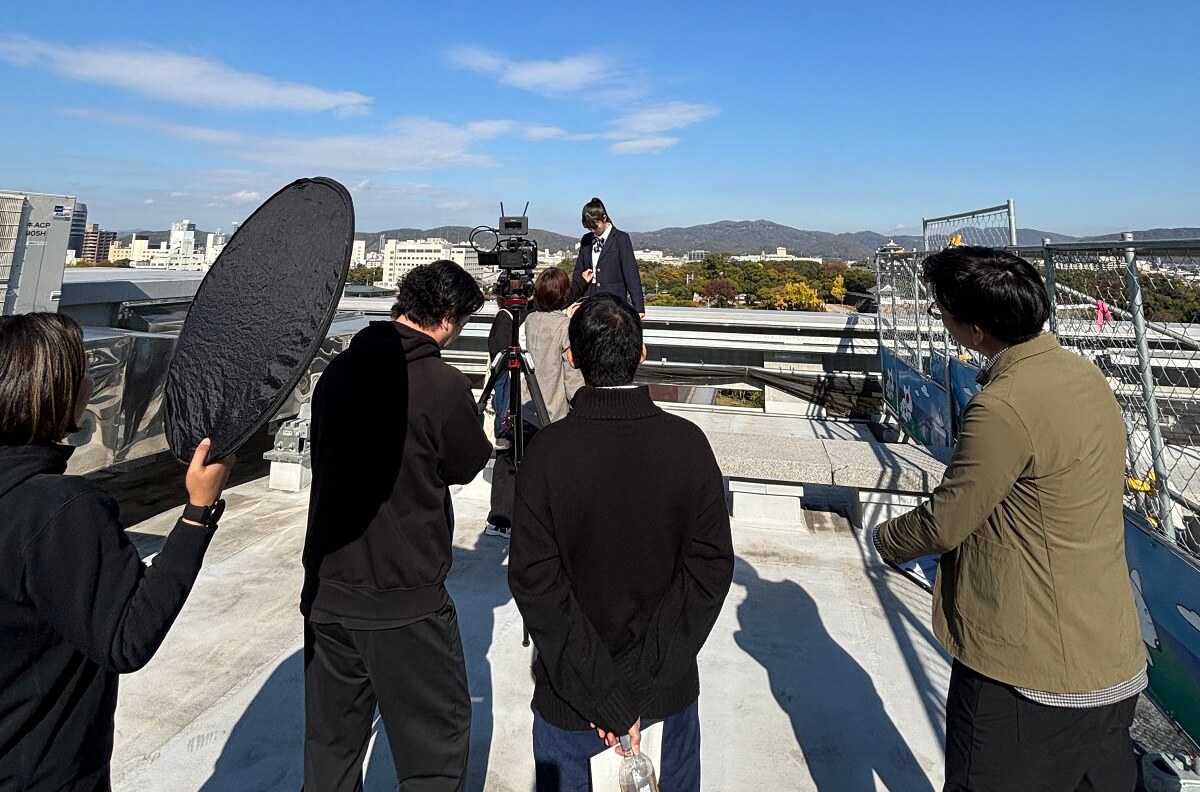 インターハイPR動画の撮影風景