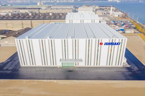 株式会社石垣様の工場外観を撮影したドローン空撮写真2