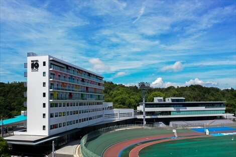 岡山県玉野市にあるホテル「KEIRIN HOTEL 10」のドローン空撮事例3