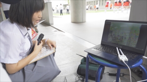 誠之館高校のオープンスクール撮影現場メイキング映像のスクリーンショットサンプル2
